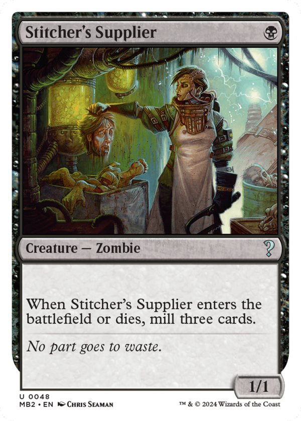 Stitcher s Supplier (White Border) [Mystery Booster 2] Discount