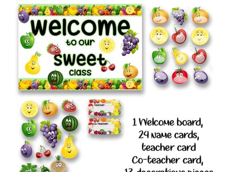 Fruits Welcome Board Set Online Hot Sale