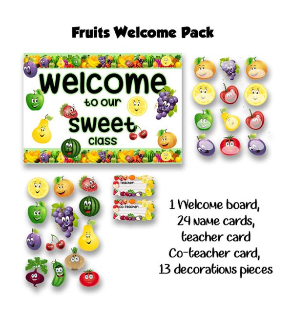 Fruits Welcome Board Set Online Hot Sale