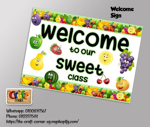 Fruits Welcome Board Set Online Hot Sale