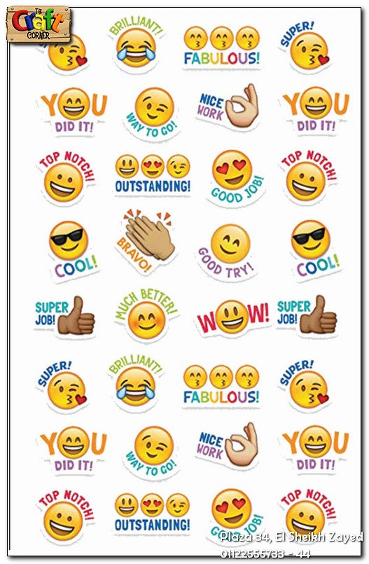 Sticker pack: Encouraging Emoji s Online Sale