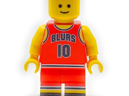 #10 Chicago Blurs - B3 Customs® Basketball Player Minifig on Sale