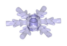 Rock 4x4 Crystal, Ice Snowflake, Part# x789 For Discount