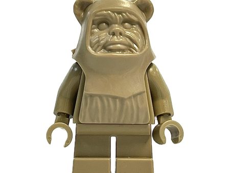 Prototype Wicket (Ewok) Hood Dark Tan Monochrome Minifigure Online Hot Sale