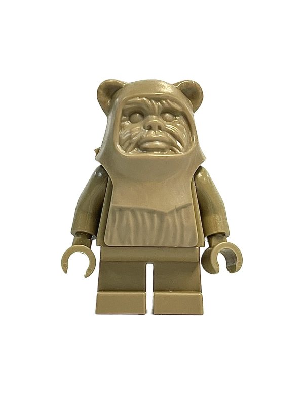 Prototype Wicket (Ewok) Hood Dark Tan Monochrome Minifigure Online Hot Sale