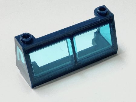 Windscreen 2x6x2 Train with Fixed Trans-Light Blue Glass, Part #6567c03 For Sale