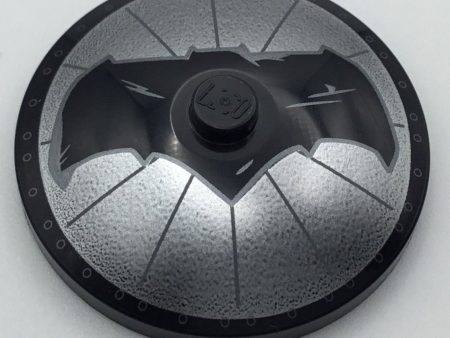 Dish 4x4 Inverted with Black Bat on Silver Background Batman Logo Pattern, Part# 3960pb035 Online Hot Sale