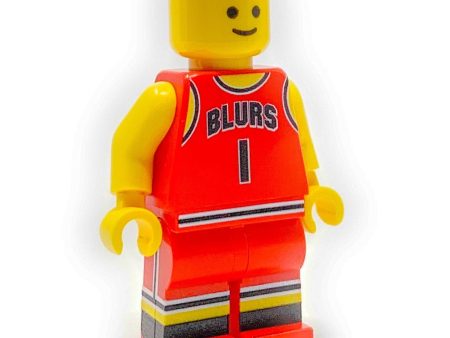 #1 Chicago Blurs - B3 Customs® Basketball Player Minifig Hot on Sale