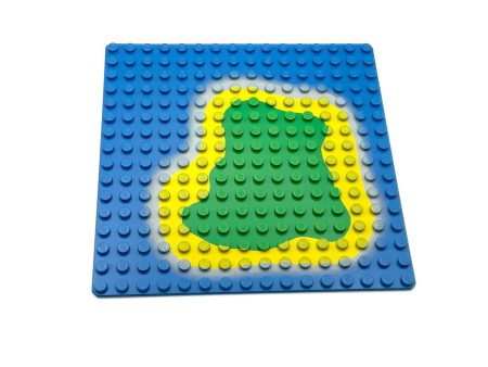 16x16 Baseplate with Island on Blue Water (3867p01) Online Sale