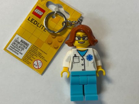 Female (Glasses) Nurse Keychain LED Light on Sale