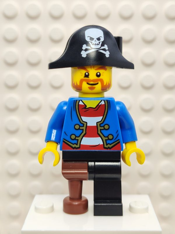 Pirate Blue Jacket Black Leg with Peg Leg, pi146 Fashion