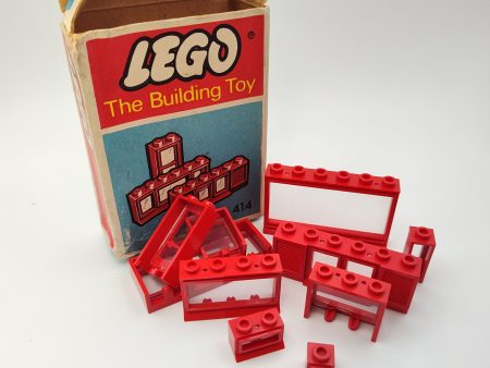 Set 414-3, Windows Parts Pack, Red (The Building Toy) Supply